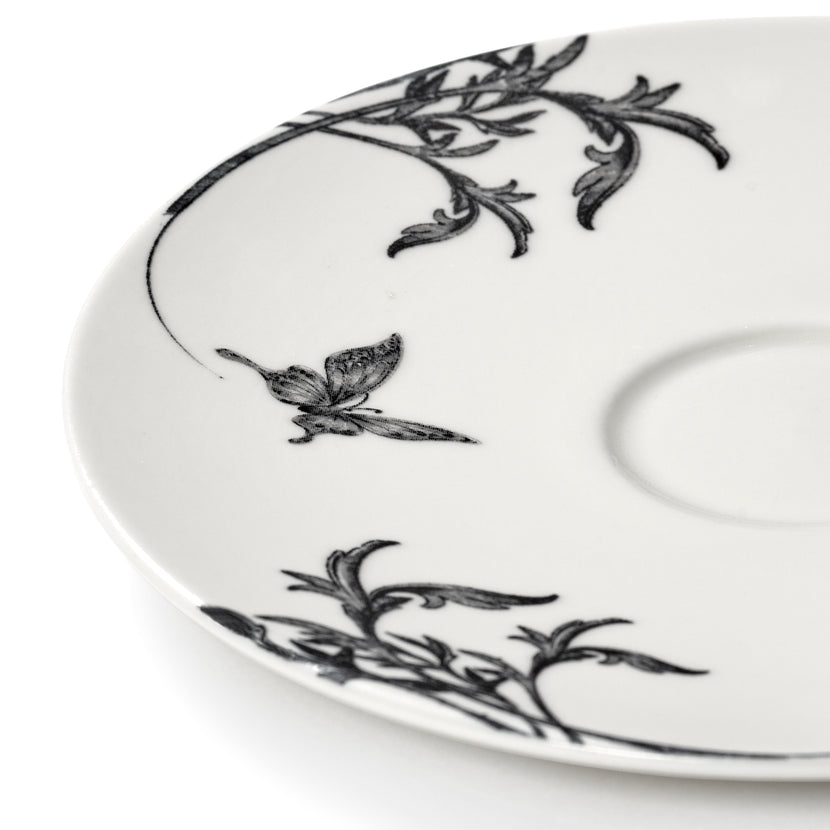 Tomorrowland Saucer Cappuccino Cup Butterfly Ballet 4/Box