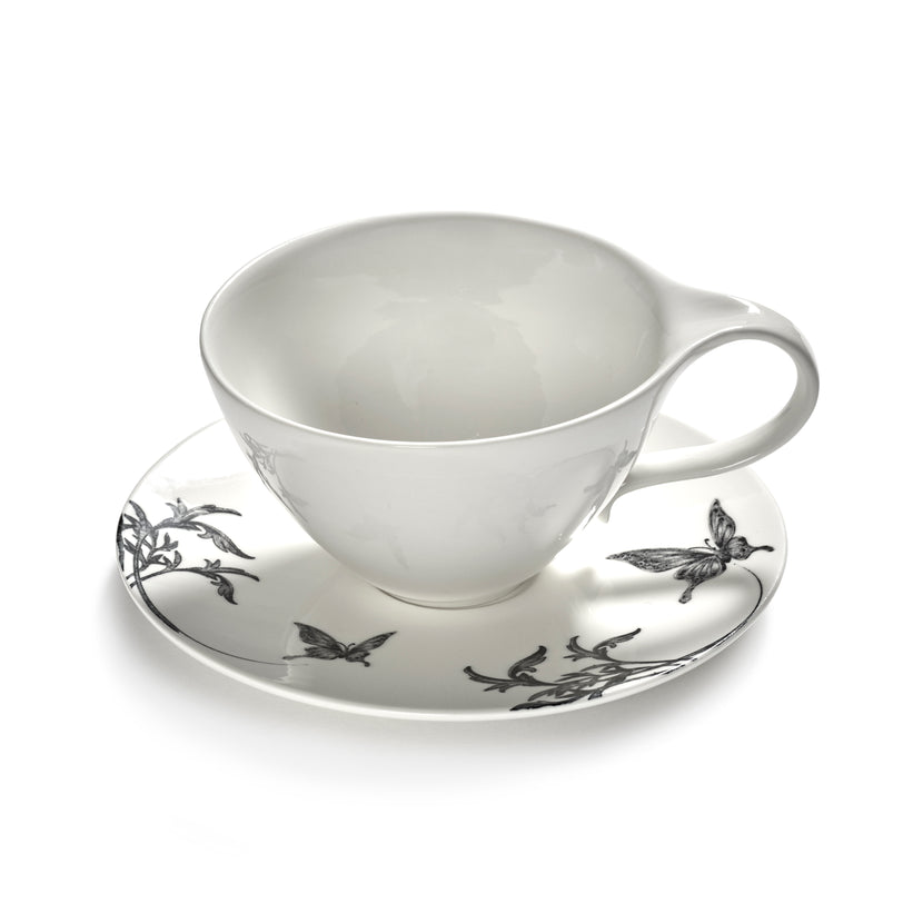 Tomorrowland Saucer Cappuccino Cup Butterfly Ballet 4/Box