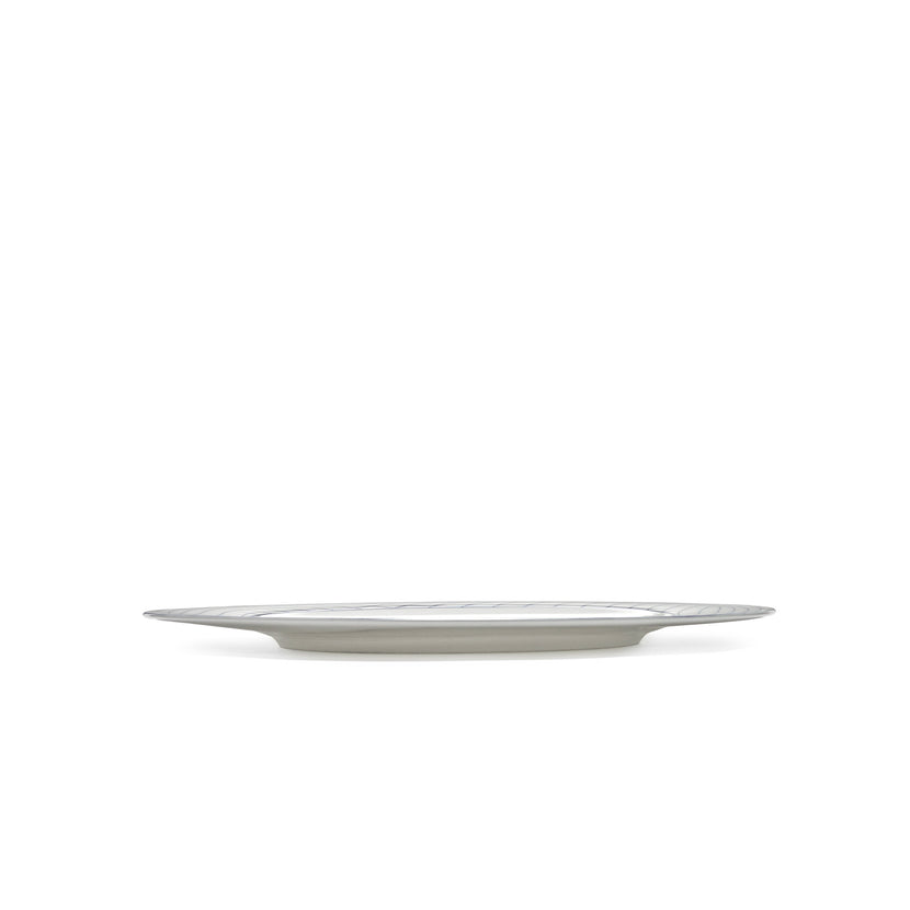 Nido Plate M White-Blue L 24 W 24 H 1.6 cm 4/Box