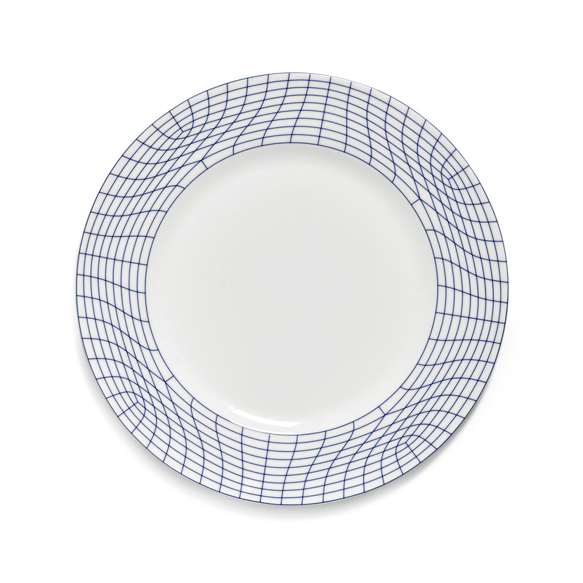 Nido Plate 01 L White-Blue L 29 W 29 H 1.9 cm 2/Box