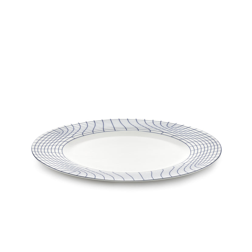Nido Plate 01 L White-Blue L 29 W 29 H 1.9 cm 2/Box
