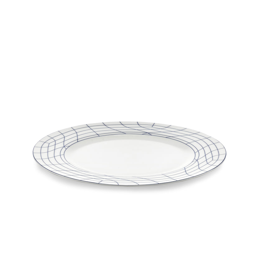 Nido Plate 02 L White-Blue L 29 W 29 H 1.9 cm 2/Box