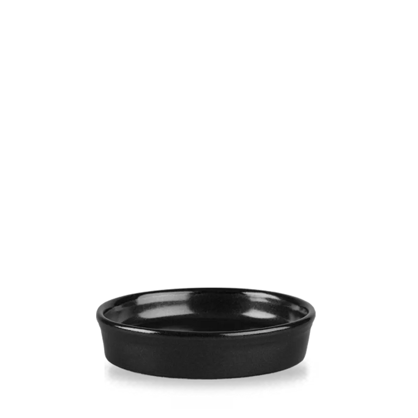 Metallic Black Mezze Dish 7Oz 12/box