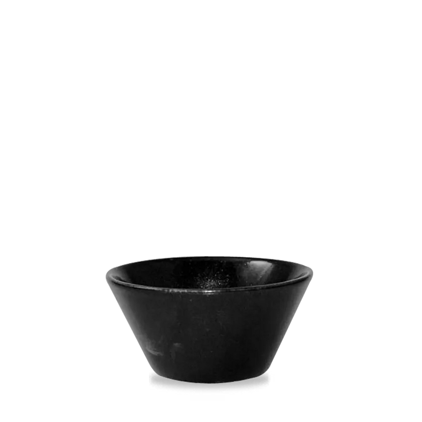 Metallic Black Zest Snack Bowl 280ml 12/box