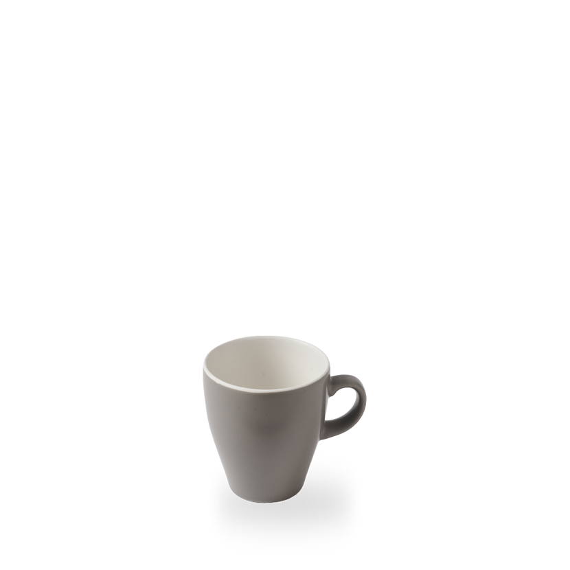 Churchill Grey Tulip Cup 340 ml – porseleinen koffiekop in tulpvorm – grijs – set van 12 – APS Glass & Bar Supply

