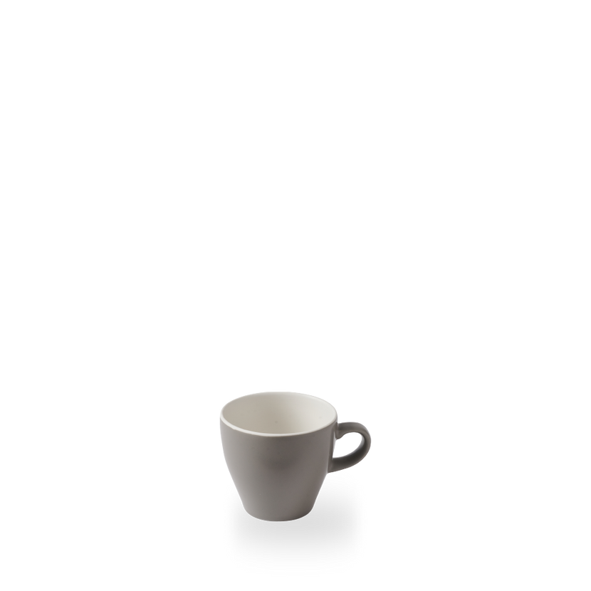 Churchill Grey Tulip Cup 230 ml – glanzende porseleinen koffiekop met tulpvorm – grijs – set van 12 – APS Glass & Bar Supply