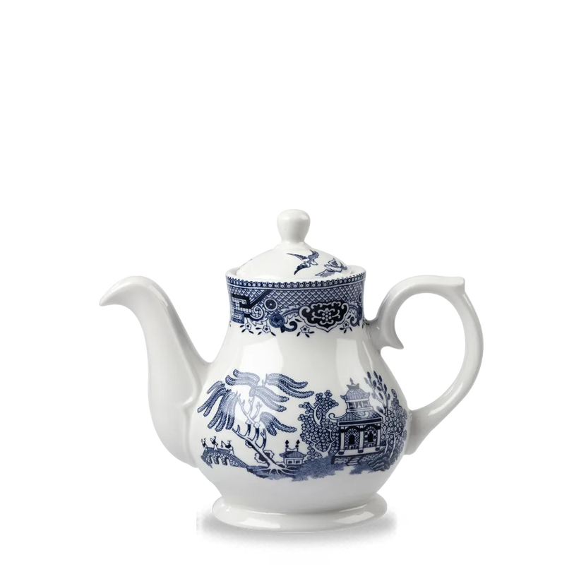 Blue Willow Sandringham Tea/Coffee Pot 420ml 4/box