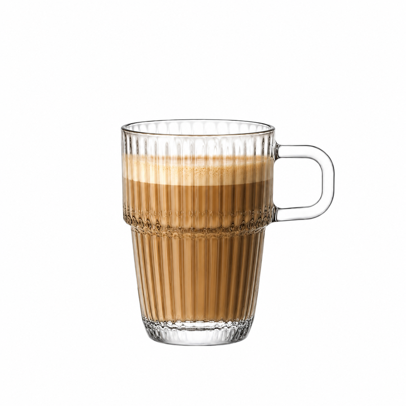 Barshine glazen mok 315 ml – stevige koffie- en theemok voor cafe, lunchroom en restaurant