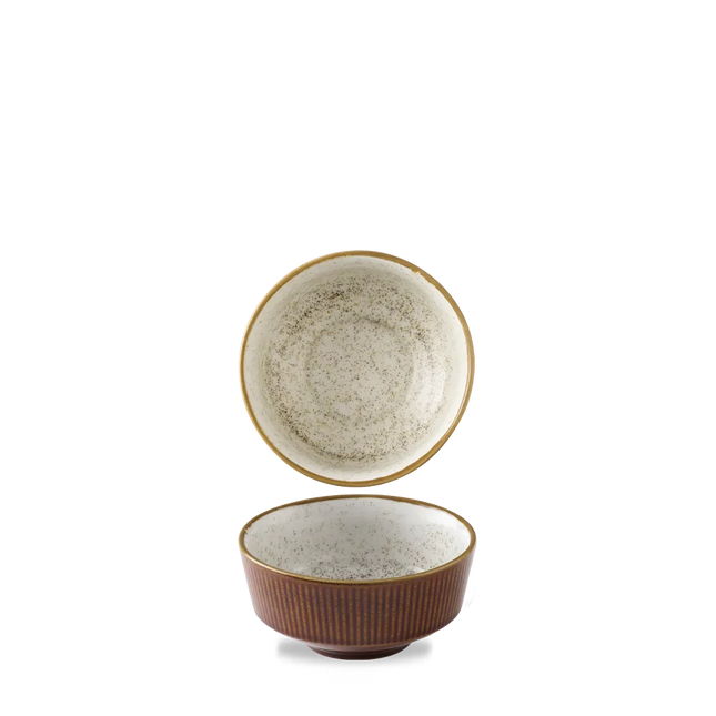 Cinnamon Barley White Kochi Soup Bowl 400ml 12/box