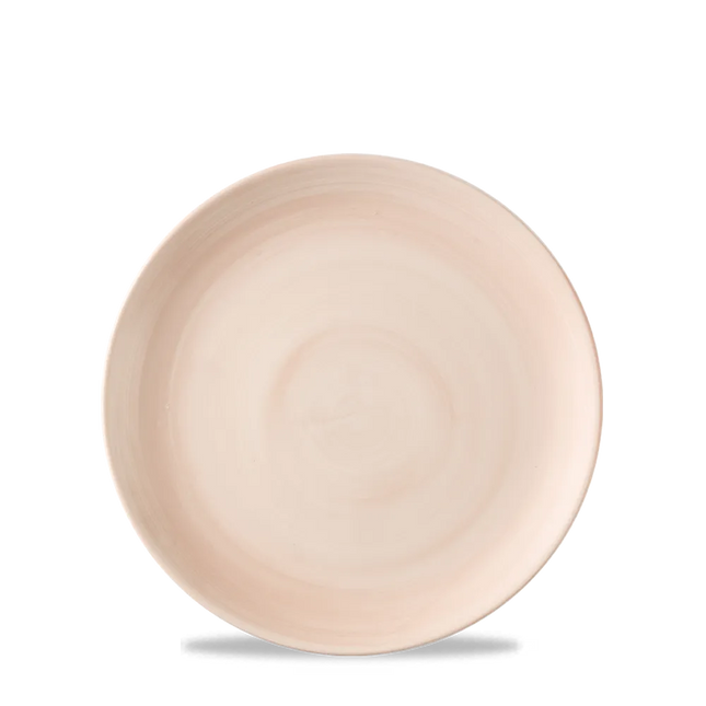 Stonecast Canvas Coral Evolve Coupe Plate 16.5cm 12/box