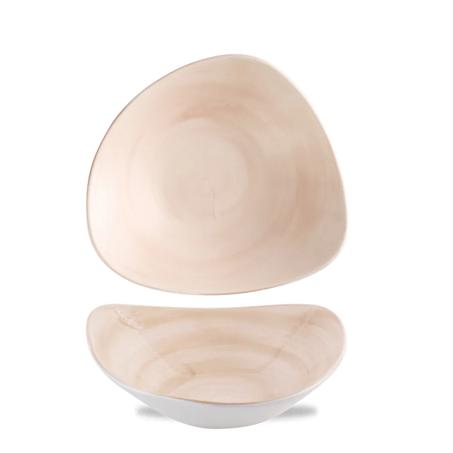 Stonecast Canvas Coral Lotus Bowl 23.5cm 12/box