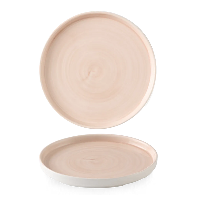 Stonecast Canvas Coral Walled Plate 26cm 6/box