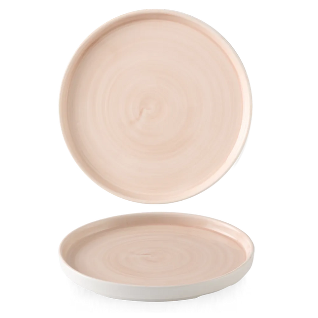 Stonecast Canvas Coral Walled Plate 27.5cm 6/box
