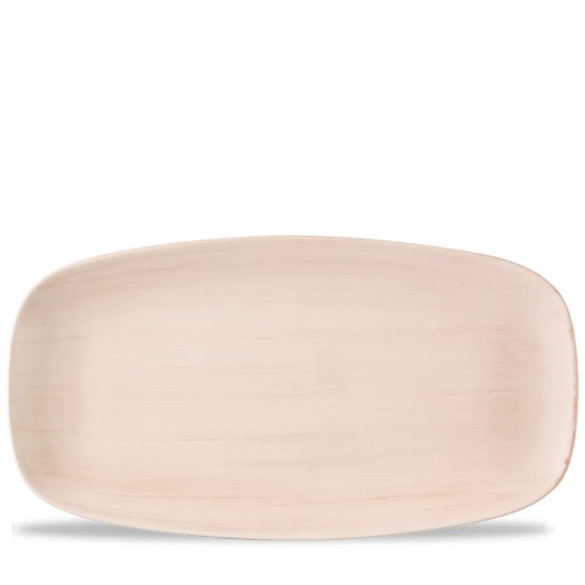 Stonecast Canvas Coral Chef Oblong Plate 35.5x18.9cm 6/box