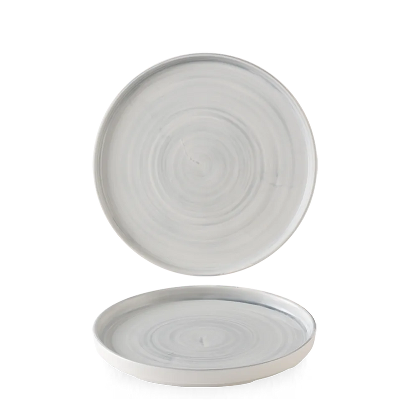 Stonecast Canvas Gray Walled Plate 16 cm 6/box