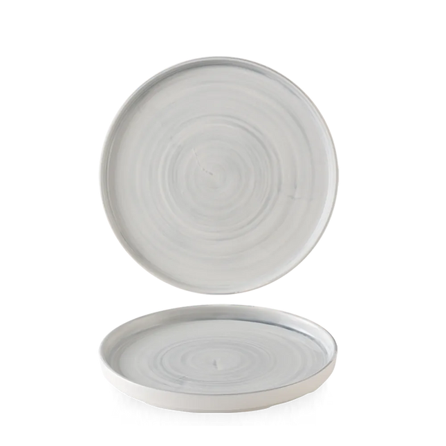 Stonecast Canvas Gray Walled Plate 15.7cm 6/box
