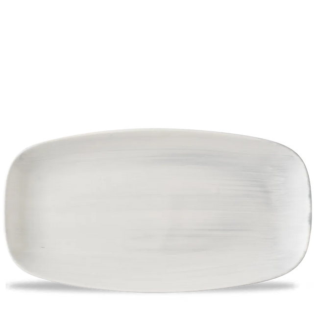 Stonecast Canvas Gray Chefs Oblong Plate 35.5x18.9cm 6/box