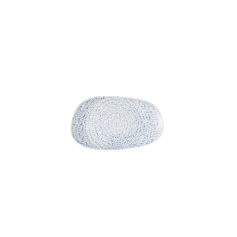 Cascade Indigo Opal Organic Oblong Plate 22 x 13 cm 12/box