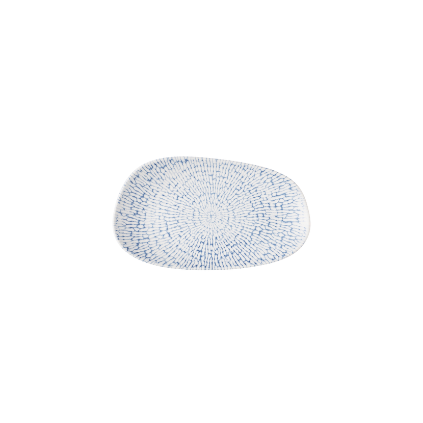 Cascade Indigo Opal Organic Oblong Plate 26 x 15 cm 12/box