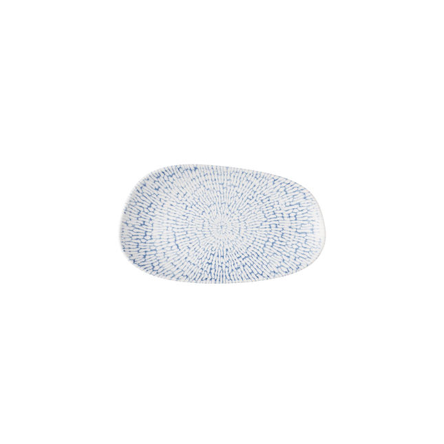 Cascade Indigo Opal Organic Oblong Plate 26 x 15 cm 12/box