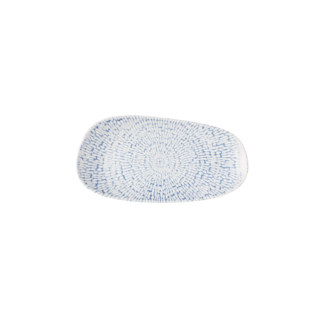 Cascade Indigo Opal Organic Oblong Plate 35 x 15 cm 12/box