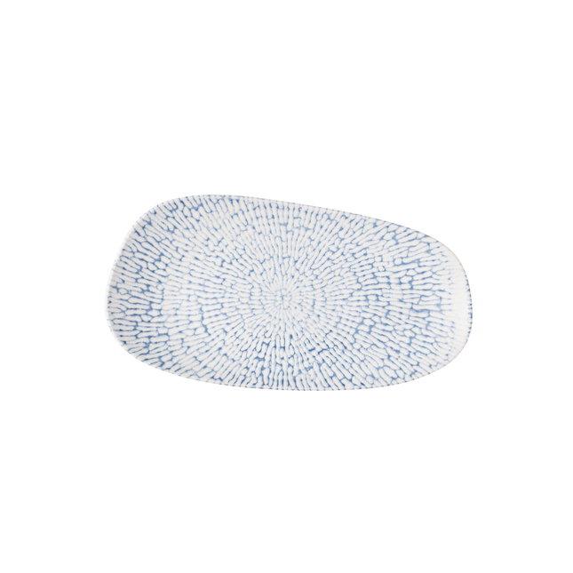 Cascade Indigo Opal Organic Oblong Plate 35 x 18.5 cm 6/box