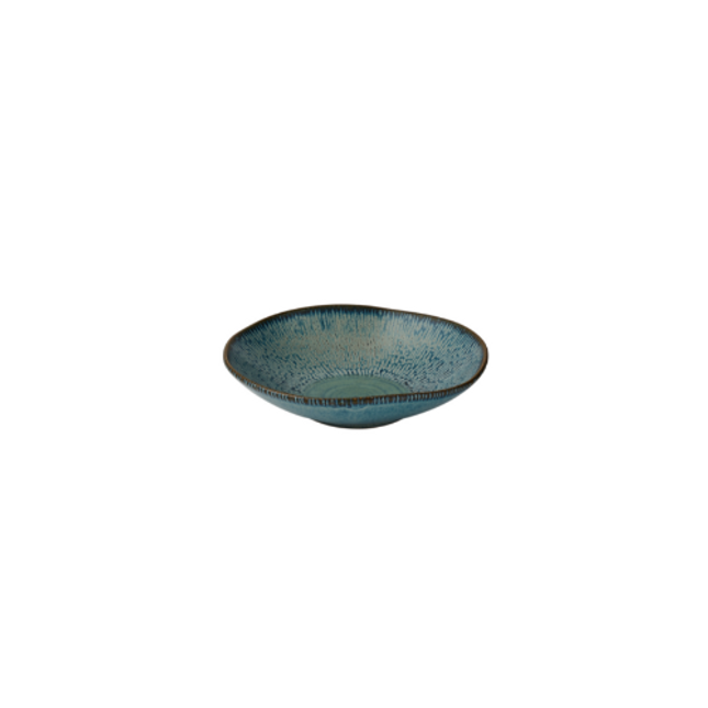 Churchill Cascade Sapphire Blue Natural Bowl 22 cm – set van 6 stijlvolle kommen met unieke blauwe glazuur, perfect voor horeca en verfijnde foodpresentaties.