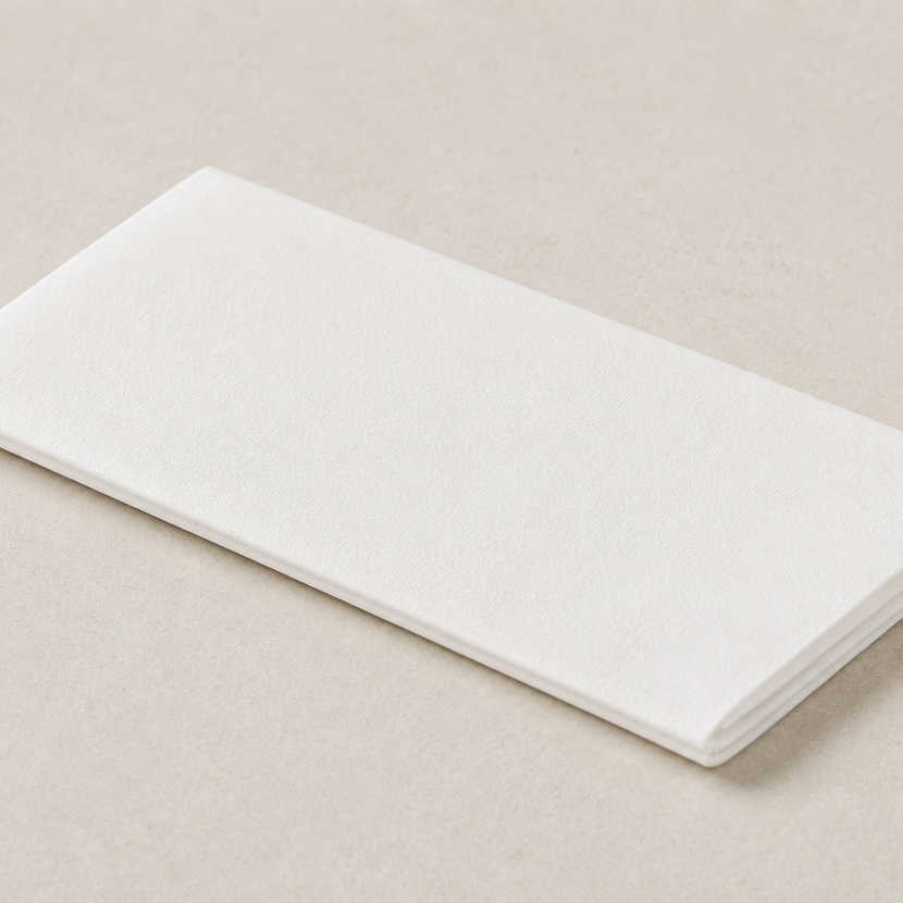 Airlaid napkins white 40x40 1/8 vouw 1.000/pak