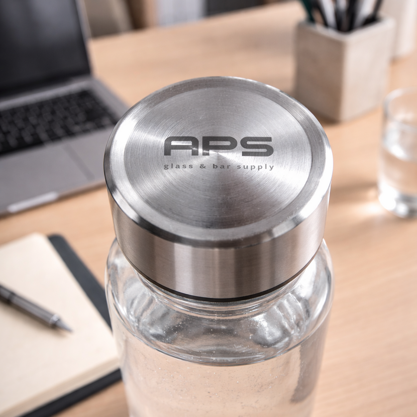 Ginza Water bottle with stainless steel lid · 500 ml 6/box