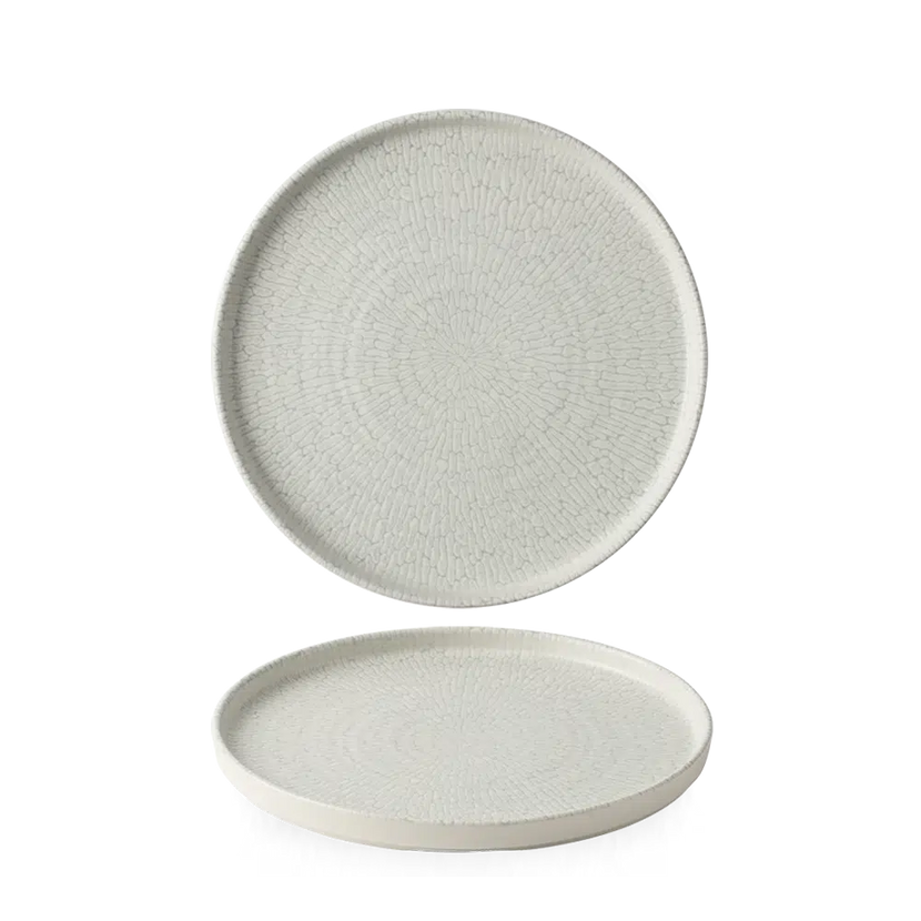 Delta Grey Walled Plate 15,7cm 6/box