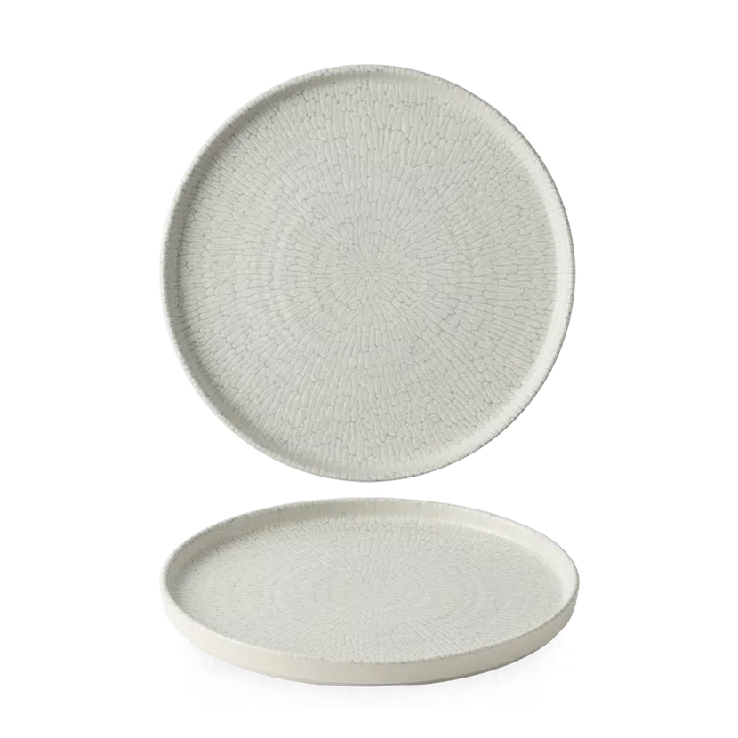 Delta Grey Walled Plate 21cm 6/box