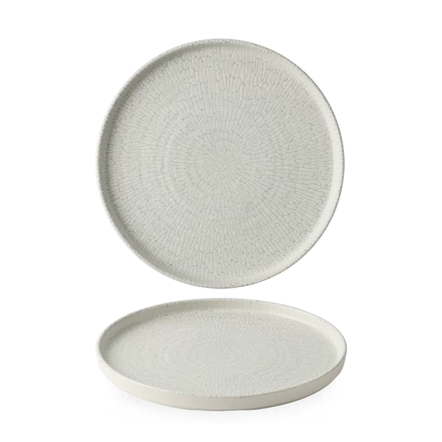 Delta Gray Walled Plate 21cm 6/box