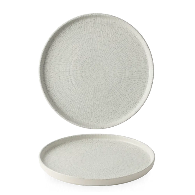 Delta Gray Walled Plate 26cm 6/box