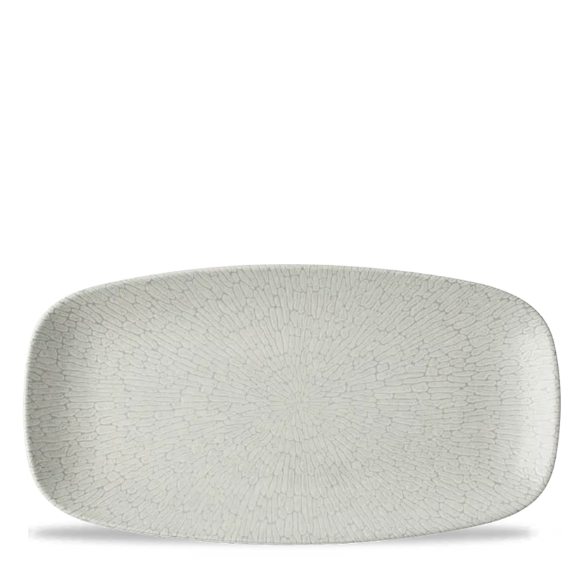 Delta Grey Oblong Plate 29,8x15,3cm 12/box