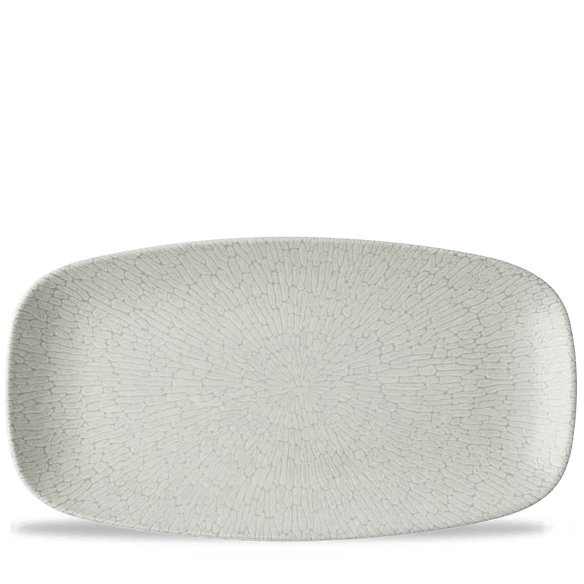 Delta Grey Oblong Plate 35,5x18,9cm 6/box