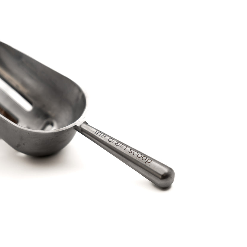 Drain Scoop aluminum perforated 21*6.5 cm