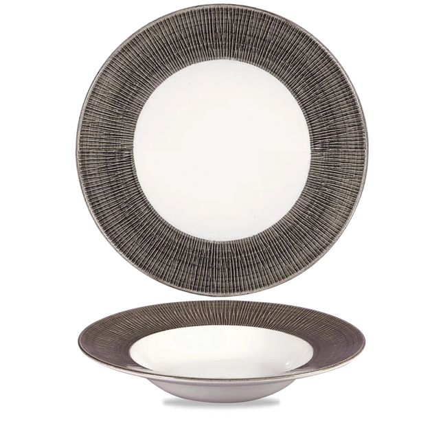 Bamboo Spinwash Dusk Wide Rim Bowl 28cm 12/box