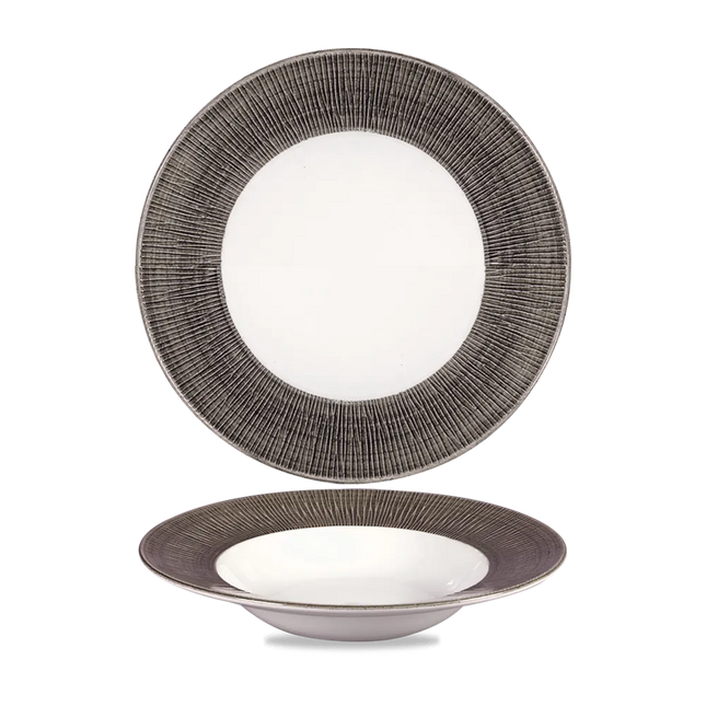 Bamboo Spinwash Dusk Wide Rim Bowl 24cm 12/box