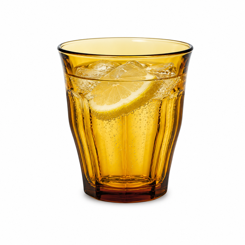 Duralex Picardie Vermeil tumbler 25 cl – goudkleurig gehard waterglas voor de horeca