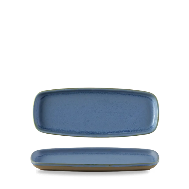 Emerge Oslo Blue Oblong Plate 25,1x10cm 6/box