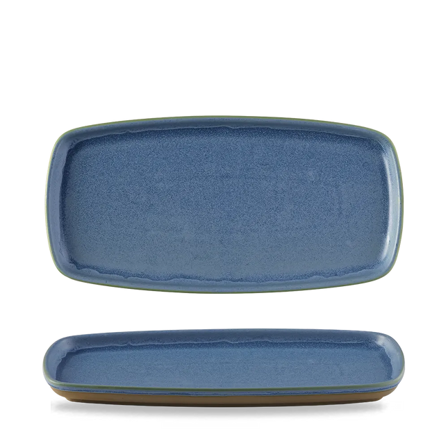 Emerge Oslo Blue Oblong Plate 30x14,7cm 6/box