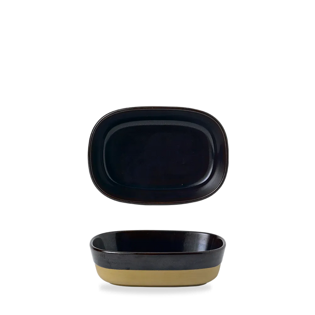 Emerge Cinnamon Brown Dish 17,3x11,9x5cm 6/box