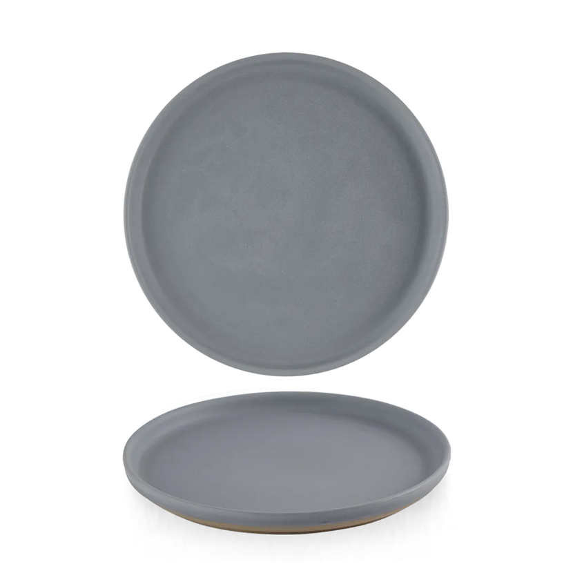 Emerge Seattle Grey Walled Plate 21cm 6/box