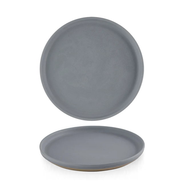 Emerge Seattle Grey Walled Plate 21cm 6/box