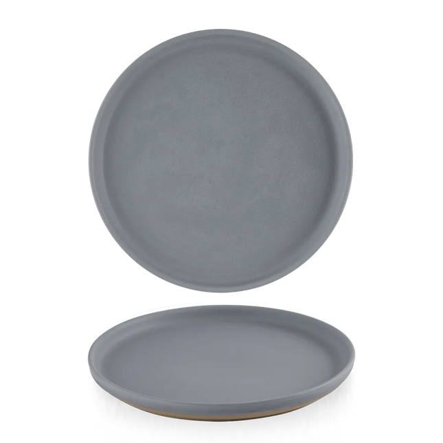 Emerge Seattle Grey Walled Plate 26cm 6/box