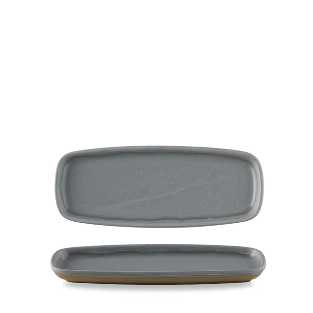 Emerge Seattle Grey Oblong Plate 25,1x10cm 6/box