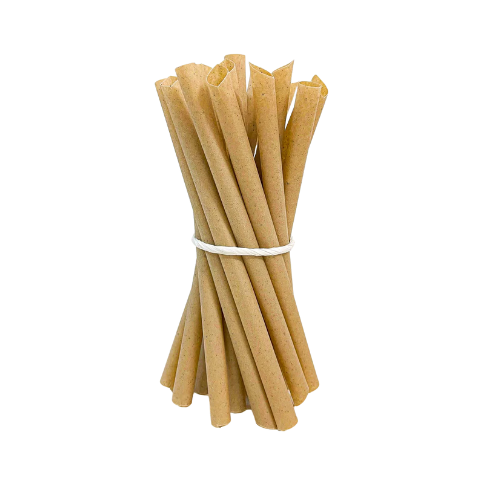 EQUO Sugarcane Cocktail Straws 8x140mm – Duurzame suikerriet rietjes biologisch afbreekbaar (2000 stuks) voor horeca, bars en restaurants.