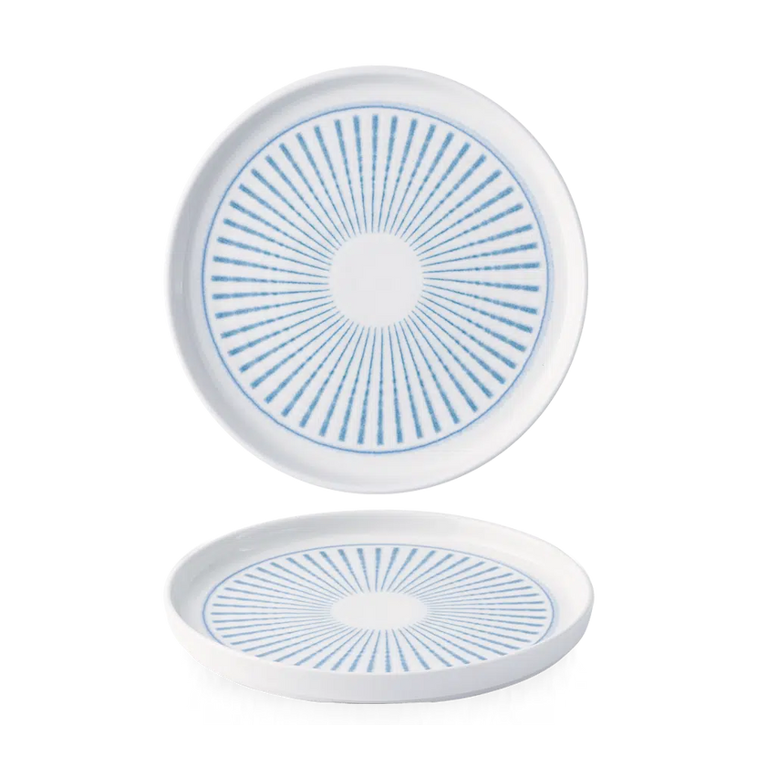 Era Blue Walled Plate 21cm 6/box