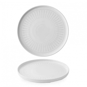 Era Grey Walled Plate 26 cm 6/box