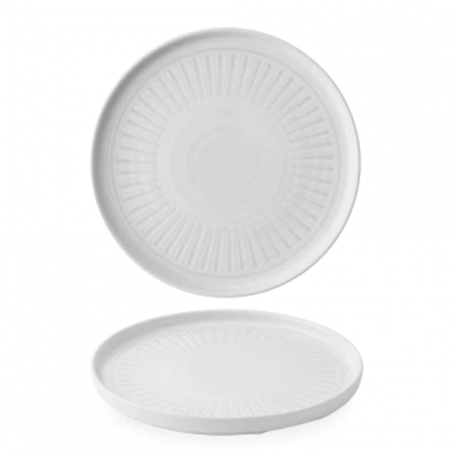 Era Gray Walled Plate 26 cm 6/box